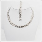 DM-UNK-0043  Titanium Necklace & Bracelet Set