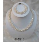 HB-N116 Woven Fresh Water Pearl Set 