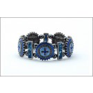 DM-KM-0498 Blue Cross Magnet Bracelet