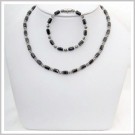 UNK032 Magnetic Hematite Necklace and Bracelet Set